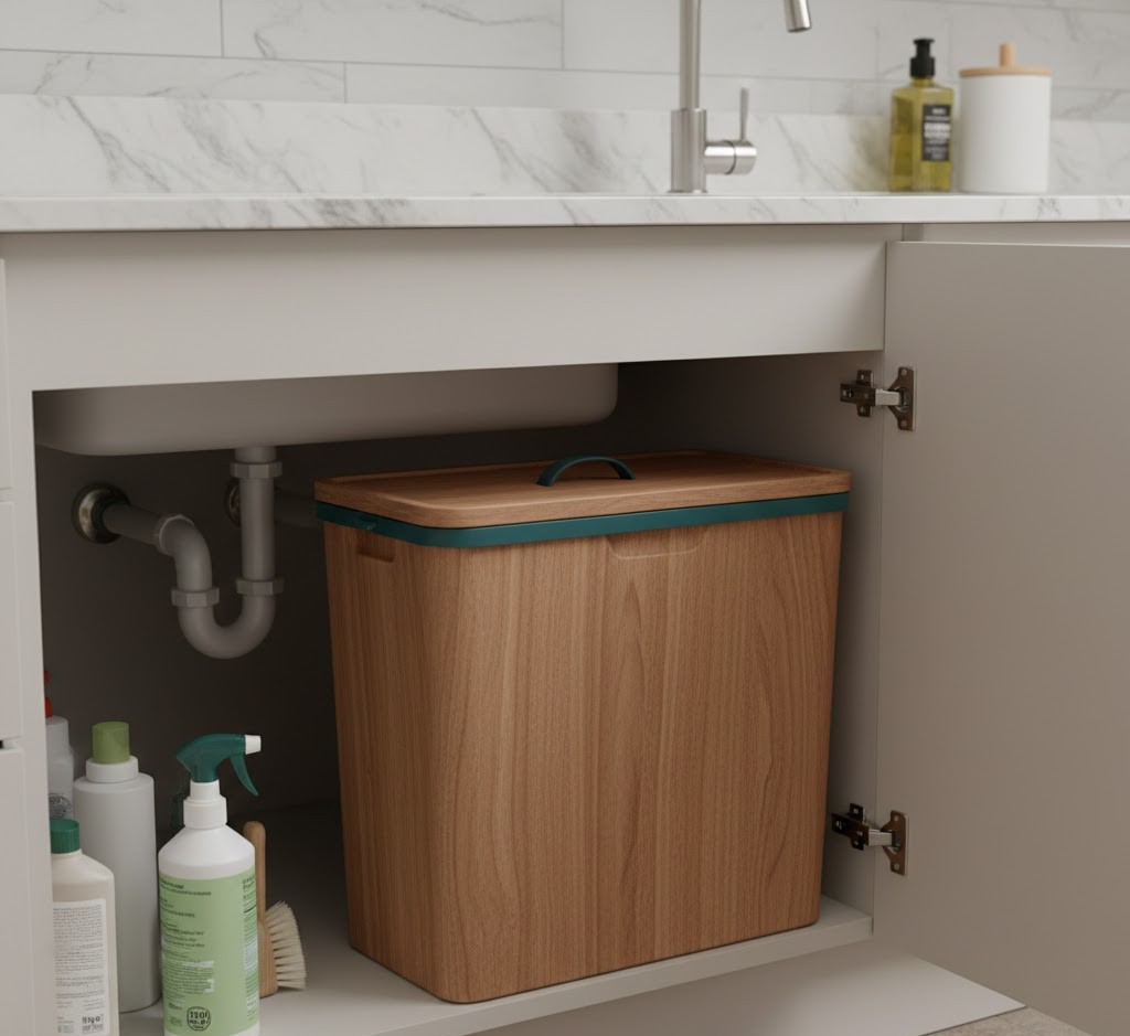 Under-sink composter bin