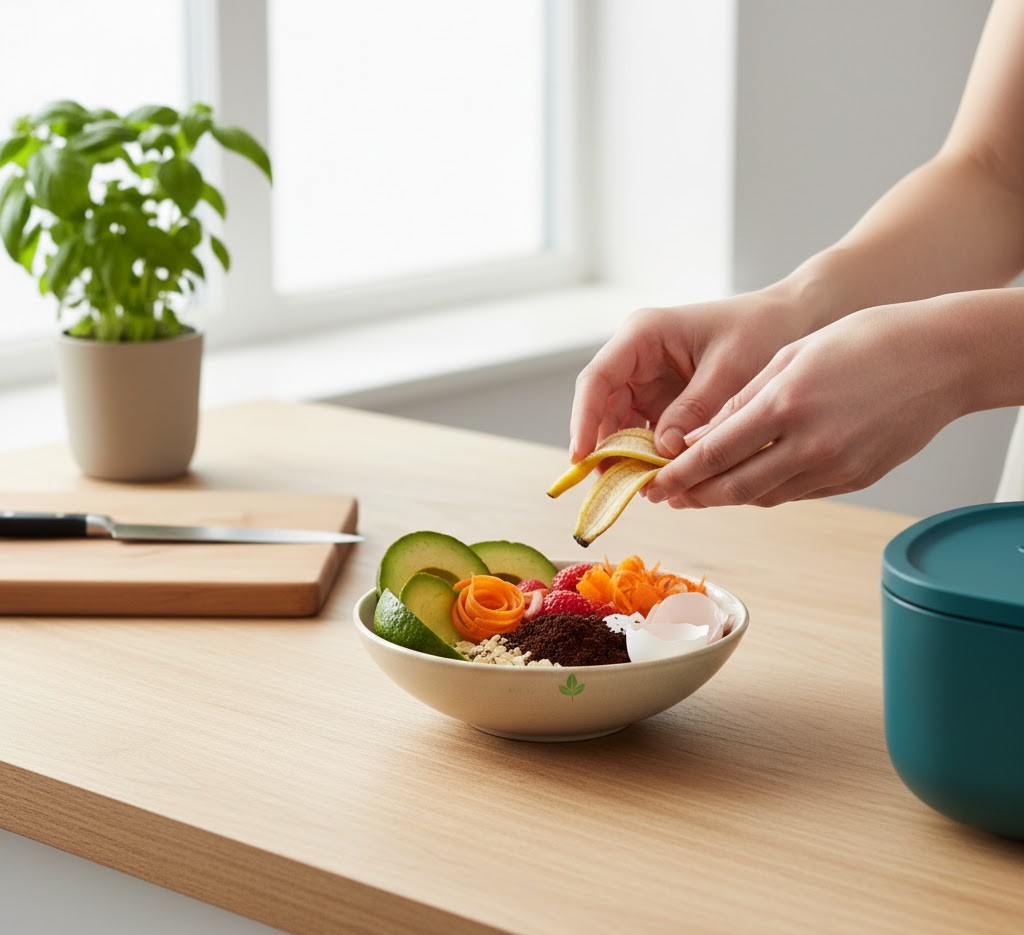 Collecting kitchen scraps