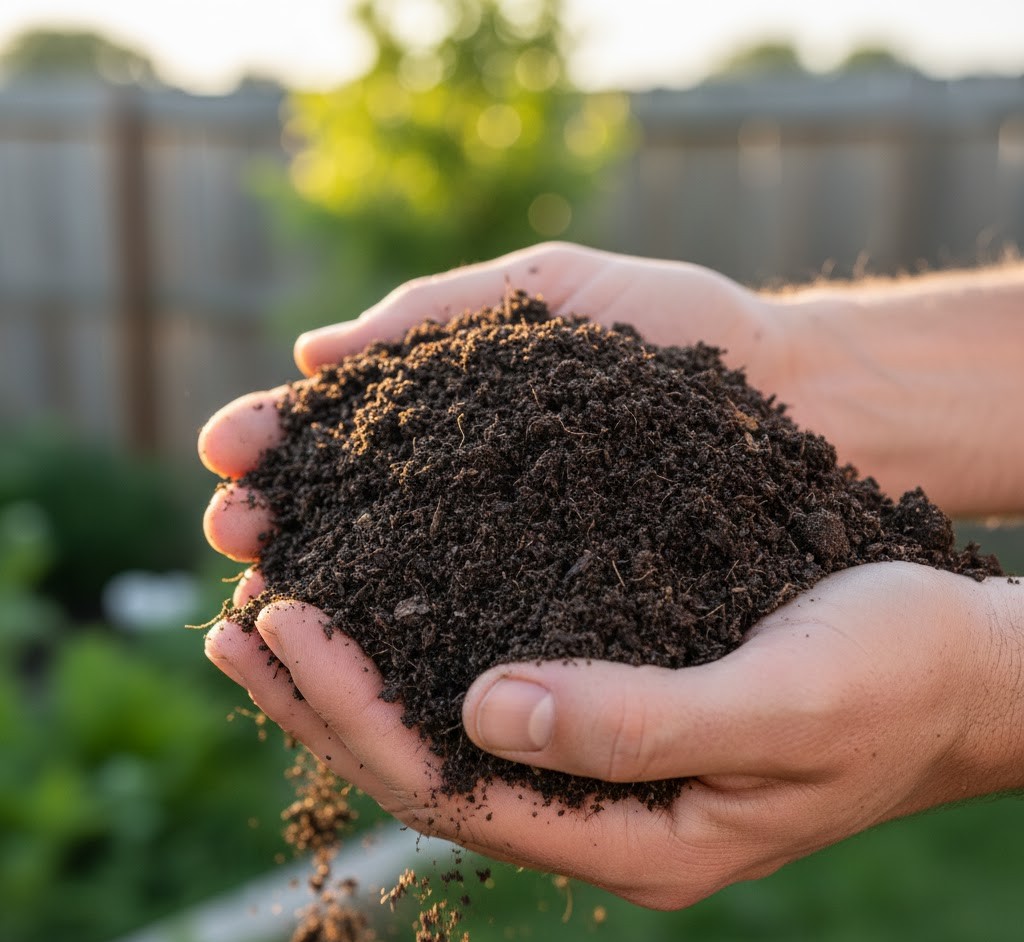 Finished compost ready to use